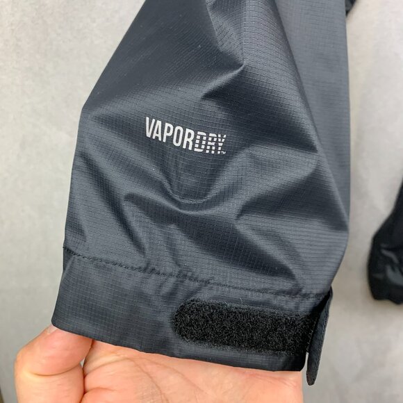 Mountain Hardwear Mens Rain Jacket XL Black Zip Waterproof Taped Seams Vapordry - Picture 4 of 13